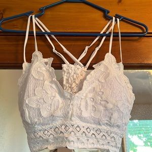 COPY - NWOT Pink lily Bralett white